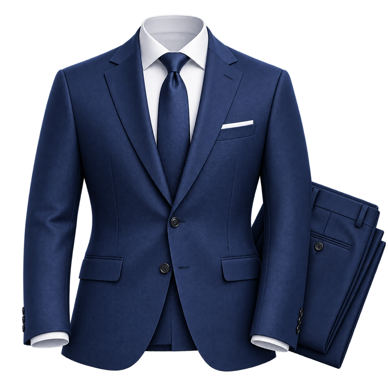 Navy tailored suit