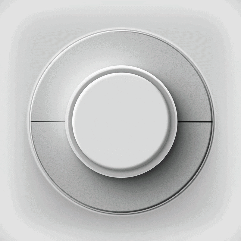 Silver circular dial control
